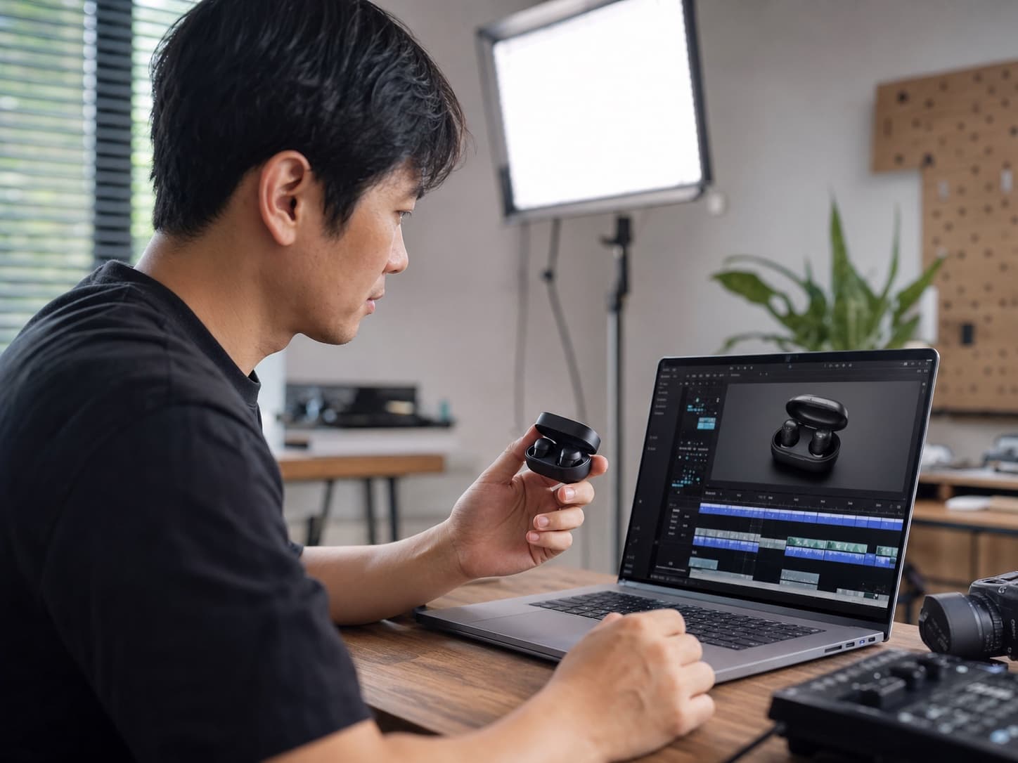 E-commerce creator turning a product image into a video with AI
